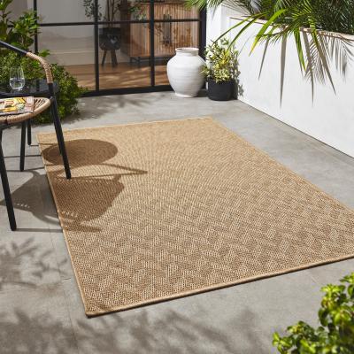 Dunelm Chevron Weave Indoor Outdoor Rug Natural