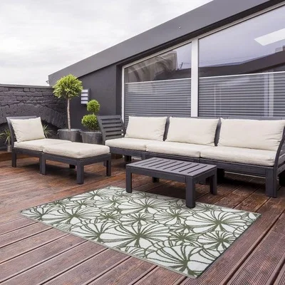 Dunelm Fallen Fruits Floral Outdoor Rug