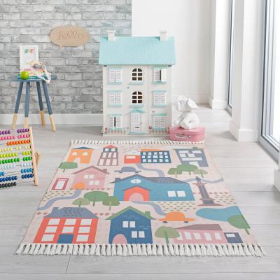 Dunelm My Town Washable Rug MultiColoured