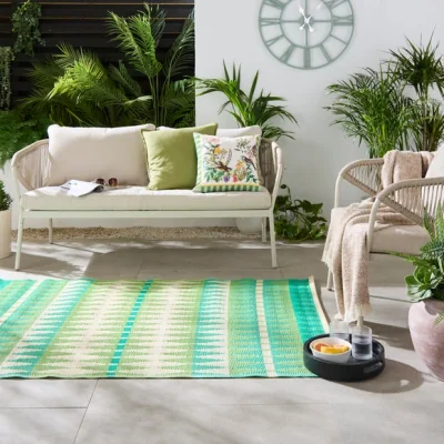 Dunelm Modern Zig Zag Indoor Outdoor Mat