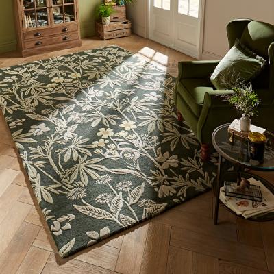 Dunelm Meadow Floral Wool Rug MultiColoured