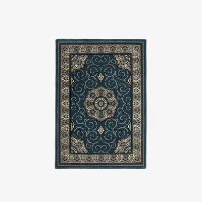 Dunelm Heritage Rug Blue