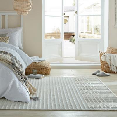 Dunelm PractiRug Fletcher Stripe Washable Rug Fletcher Stripe Cream