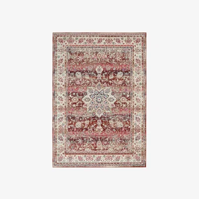 Dunelm Vintage Kashan 1 Rug Red