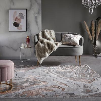 Dunelm Marbled Rug Marbled Blush