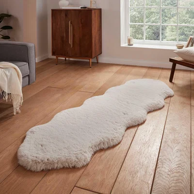 Dunelm Super Teddy Sheepskin Rug Brown