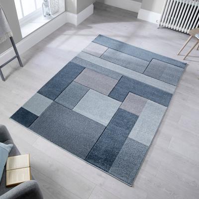 Dunelm Cosmos Hand Carved Rug Cosmos Denim