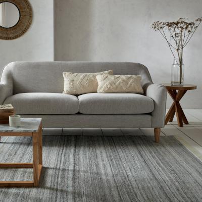 Dunelm Masma Flatweave Rug Silver