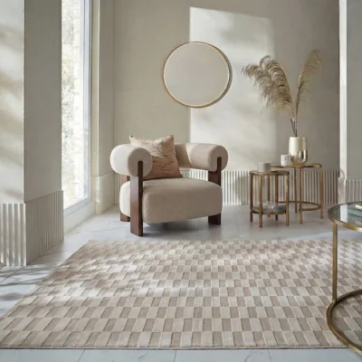Dunelm Mira Border Washable Rug
