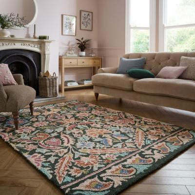 Dunelm Annalise Mid Century Floral Wool Rug