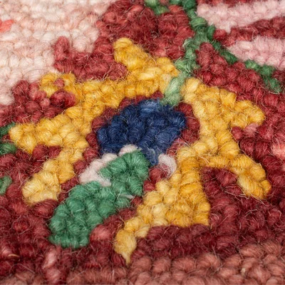 Dunelm Hani Floral Wool Rug