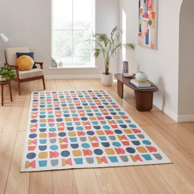 Dunelm Catherine Lansfield Connect Geo Rug