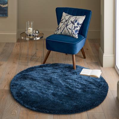Dunelm Indulgence Circle Shaggy Rug Indulgence Ink