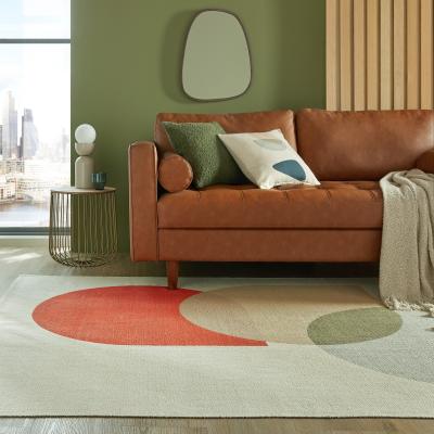 Dunelm Elements Olle Cotton Flatweave Rug MultiColoured