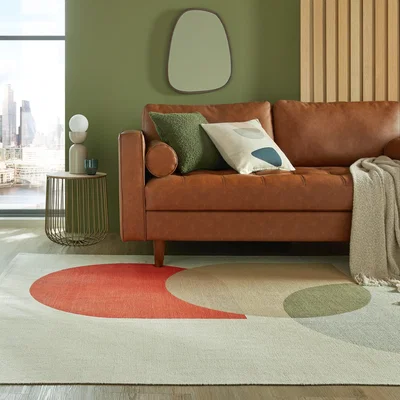Dunelm Elements Olle Cotton Flatweave Rug MultiColoured