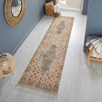 Dunelm Jayda Flatweave Runner Jayda Pink