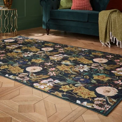 Dunelm Clarke and Clarke Passiflora Washable Rug