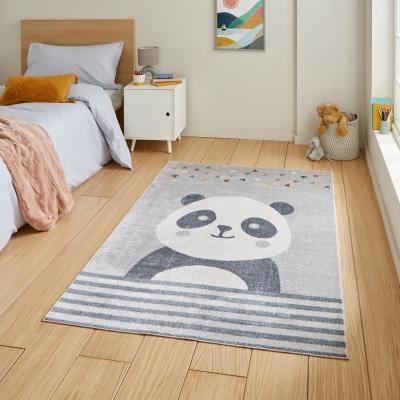 Dunelm Vida Panda Washable Rug MultiColoured