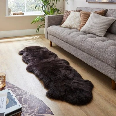 Dunelm Double Pelt Sheepskin Rug