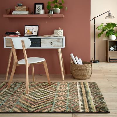 Dunelm Arra Rug Orange, Blue and Yellow