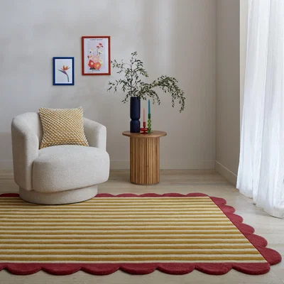 Dunelm Milo Scallop Wool Rug