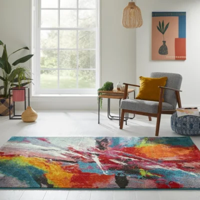 Dunelm Concept Looms Art Splash Rug