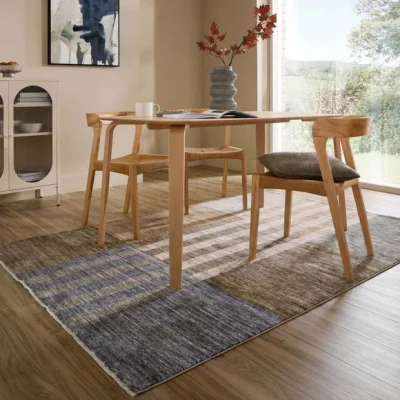 Dunelm Ace Geometric Striped Rug