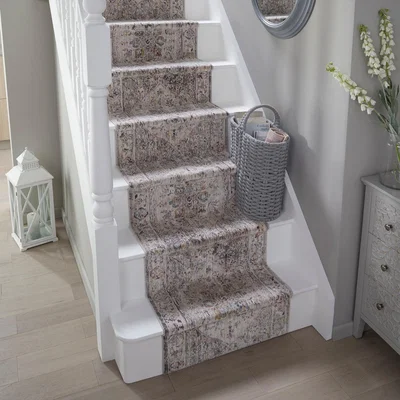 Dunelm Soraya Traditional Stair Runner Soraya Silver