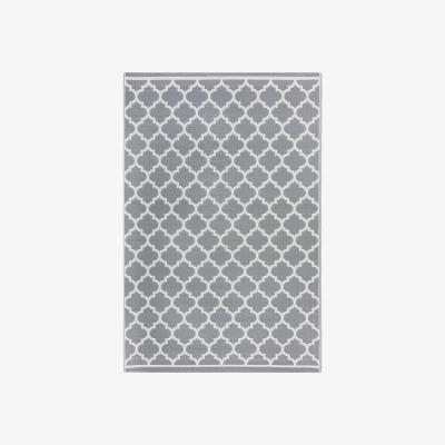 Dunelm Trellis Indoor Outdoor Rug Light Grey