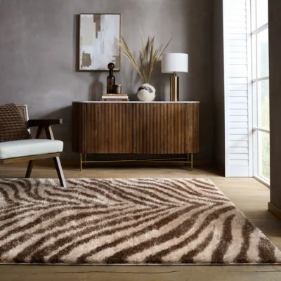 Dunelm Indulgence Zebra Rug