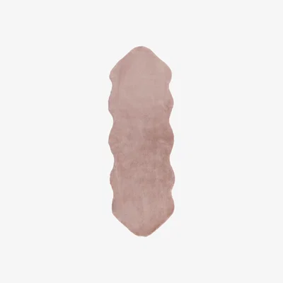 Dunelm Supersoft Double Pelt Faux Fur Rug Blush (Pink)