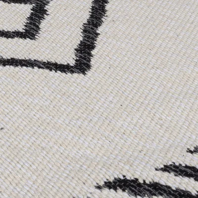Dunelm Edie Recycled Rug Edie Black