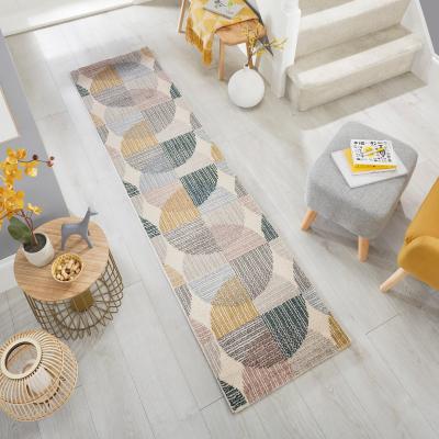 Dunelm Centro Circles Runner Centro Circles Grey Ochre