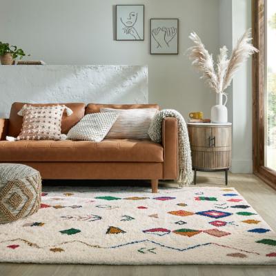 Dunelm Rami Wool Berber Rug MultiColoured