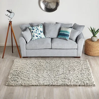 Dunelm Ava Shaggy Rug Grey