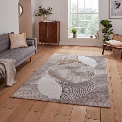 Dunelm Creation Ribbed Art Deco Rug