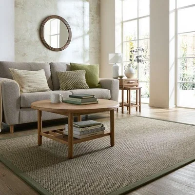 Dunelm Sisal Look Washable Border Rug