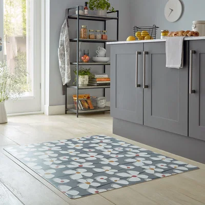 Dunelm Lena Vinyl Mat MultiColoured
