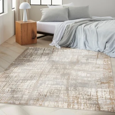 Dunelm Calvin Klein Rush Cross Weave Rug