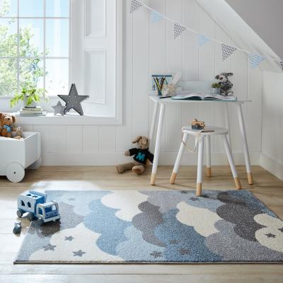 Dunelm Starry Night Rug Starry Night Blue