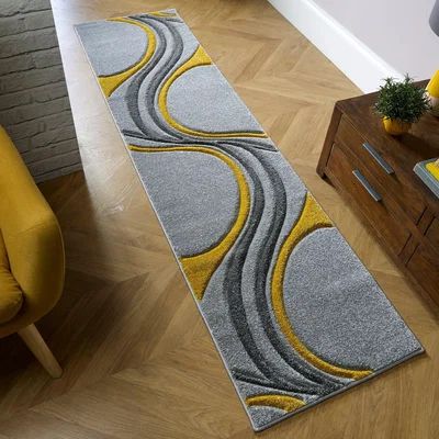 Dunelm Mirage Runner Yellow and Blue