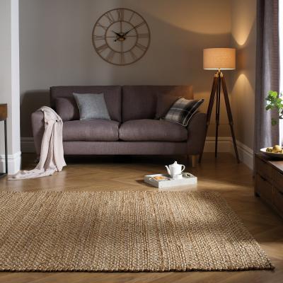 Dunelm Chunky Jute Woven Rug Natural