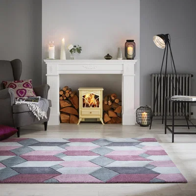 Dunelm Infinite Scope Rug Purple