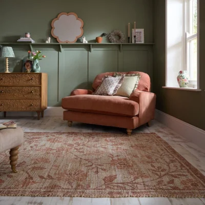 Dunelm Dua Floral Jute Rug