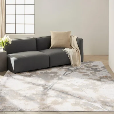 Dunelm Calvin Klein Rush Floral Rug