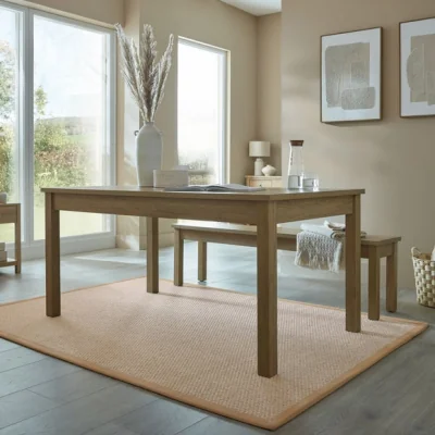 Dunelm Sisal Look Border Easy Care Rug