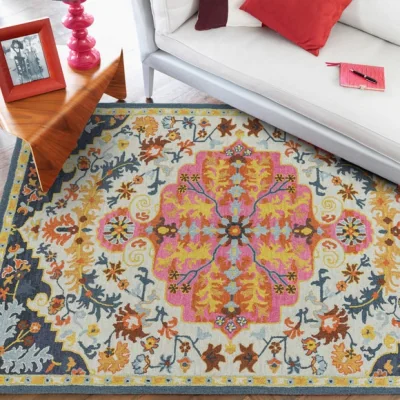 Dunelm Asiatic Bronte Wool Rug