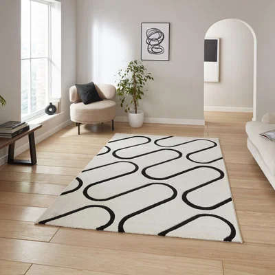 Dunelm Catherine Lansfield Linear Curve Rug