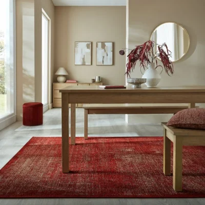 Dunelm Tapal Abstract Chenille Rug