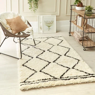 Dunelm Berber Rug Cream